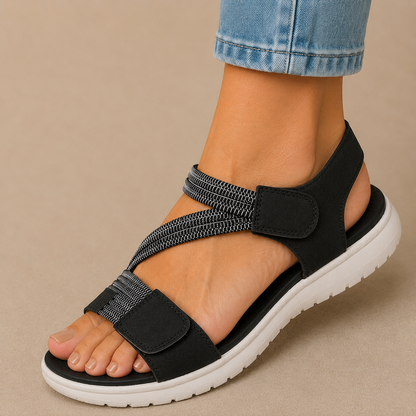 Sandali Alba - Comfort con Fasce Elastiche e Strappo